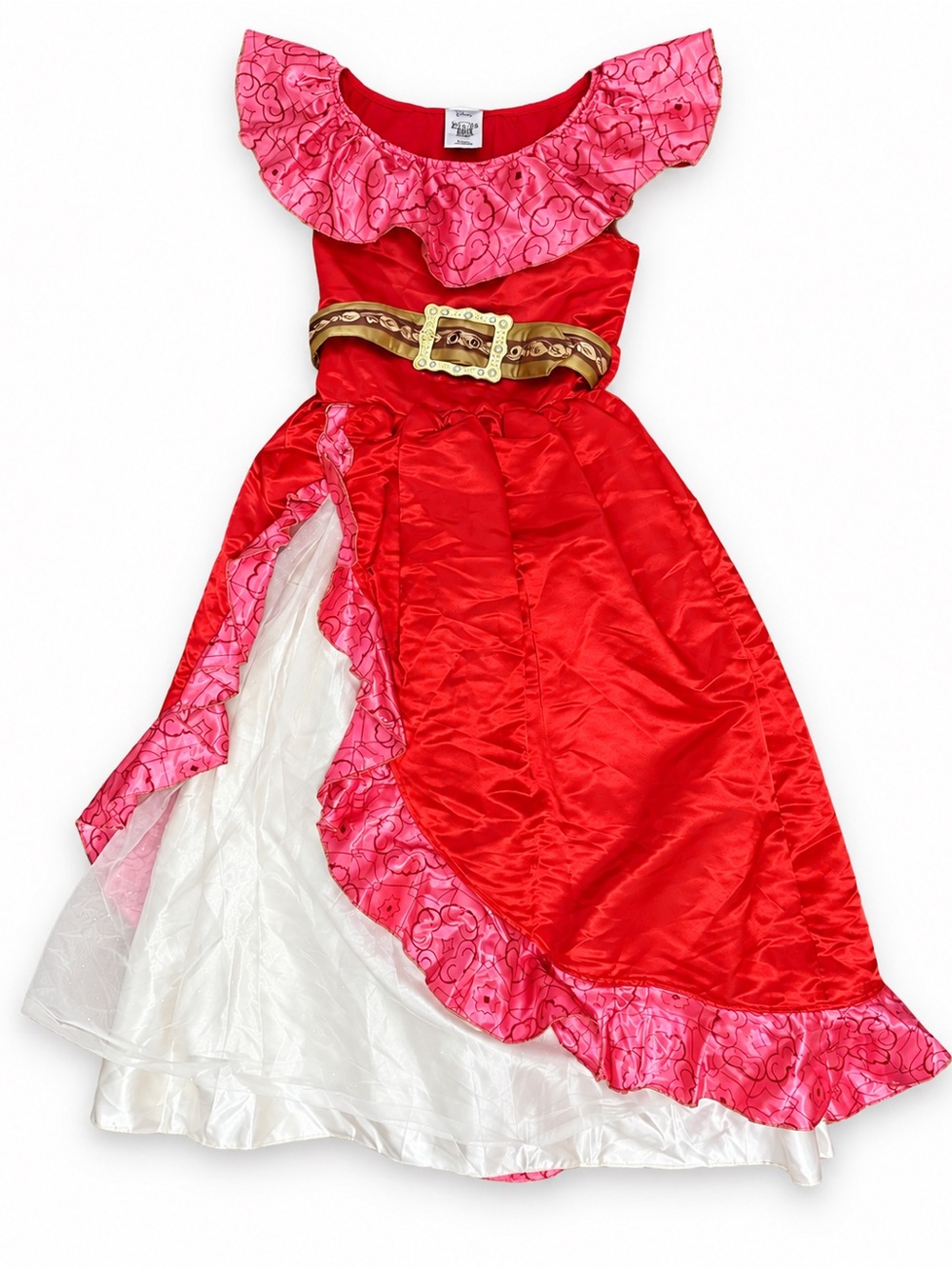 Disney Store Girls Red Pink Princess Costume Dress Size 11/12